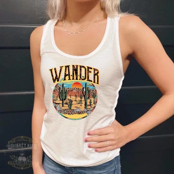 WANDER Handmade Sublimated Graphic Tank Top - Picture 9 of 10